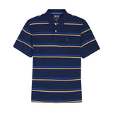 ADVANTAGE PERFORMANCE SHORT SLEEVE STRIPED POLO - MEDIEVAL BLUE