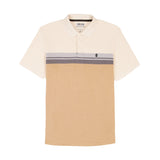ADVANTAGE PERFORMANCE SHORT SLEEVE STRIPED POLO - ROCK HTHR
