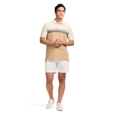 ADVANTAGE PERFORMANCE SHORT SLEEVE STRIPED POLO - ROCK HTHR