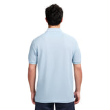 ADVANTAGE PERFORMANCE SHORT SLEEVE STRIPED POLO - BLUE HEATHER