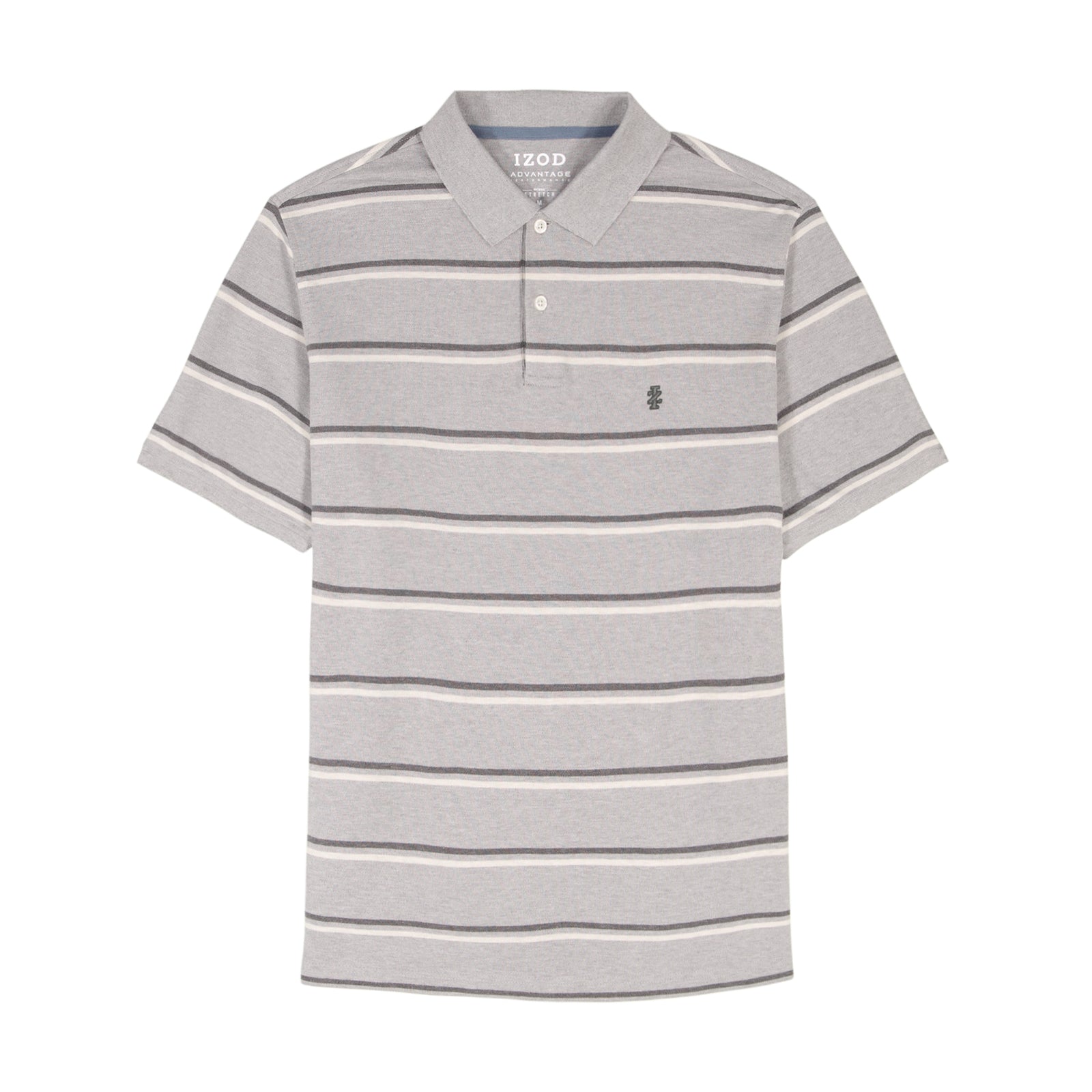 Advantage Performance Striped Polo - Grey Heather – IZOD