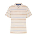 ADVANTAGE PERFORMANCE SHORT SLEEVE STRIPED POLO - ROCK HTHR