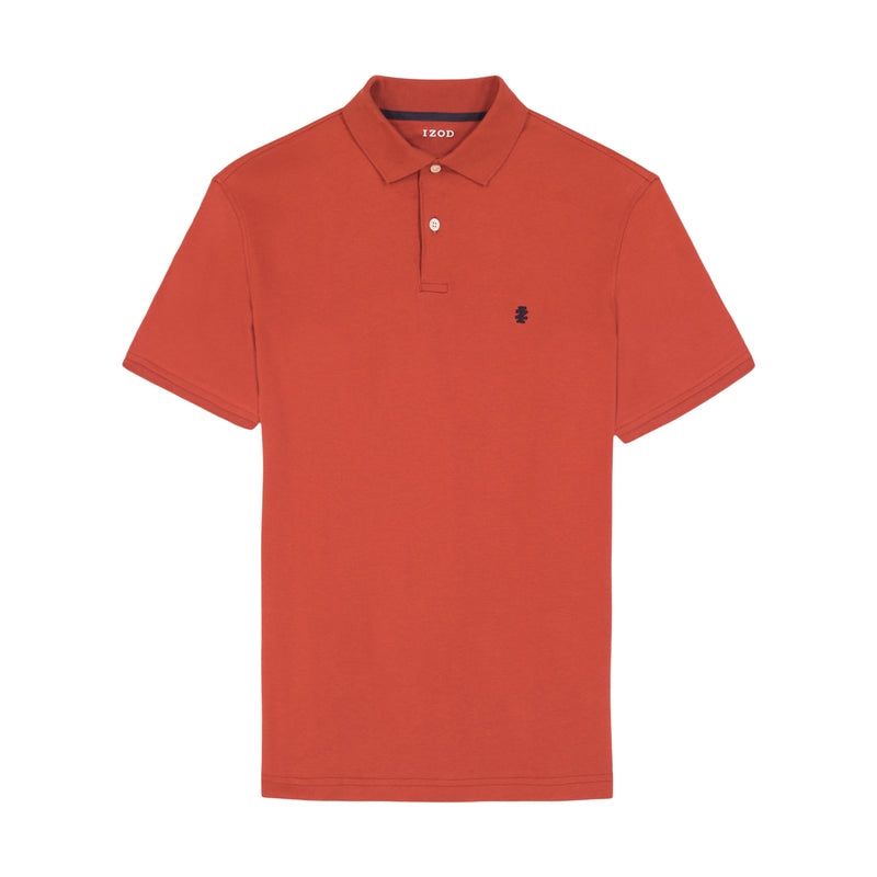 INTERLOCK SHORT 
SLEEVE POLO - BURNT HENNA