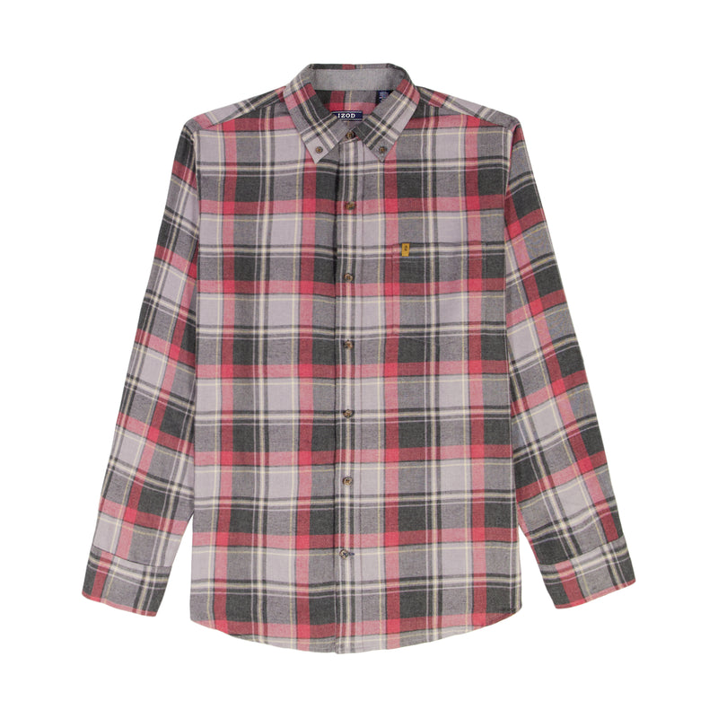 STRATTON FLANNEL LONG SLEEVE 
BUTTON DOWN SHIRT - NIGHT OWL