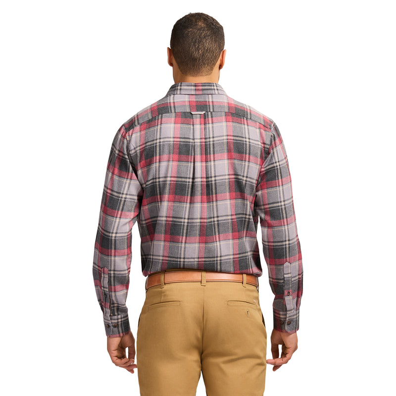 STRATTON FLANNEL LONG SLEEVE 
BUTTON DOWN SHIRT - NIGHT OWL