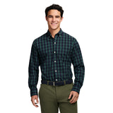 HOLIDAY TARTAN LONG SLEEVE 
BUTTON DOWN SHIRT - BLACK