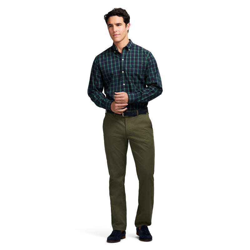 HOLIDAY TARTAN LONG SLEEVE 
BUTTON DOWN SHIRT - BLACK