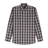 HOLIDAY TARTAN LONG SLEEVE 
BUTTON DOWN SHIRT - BLACK