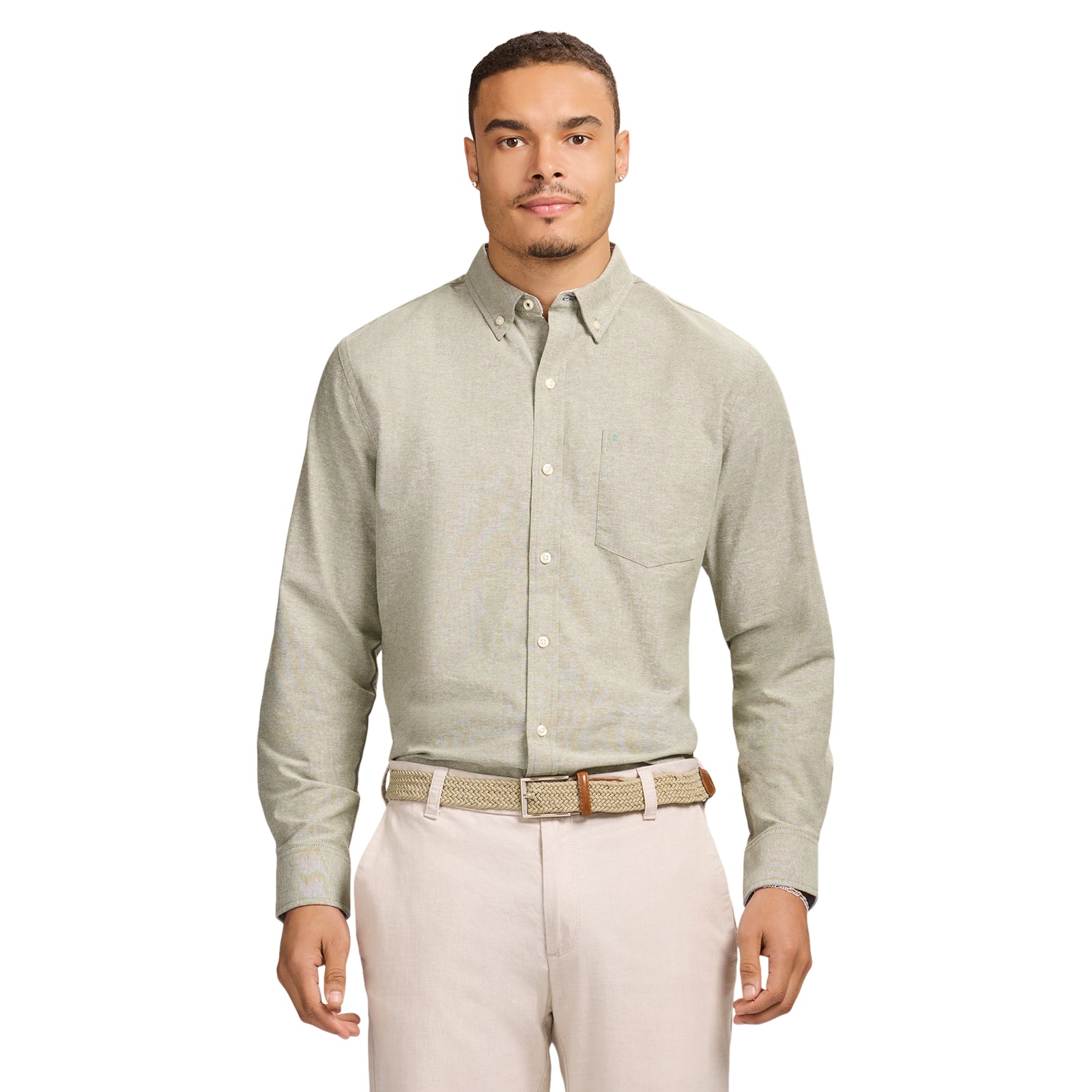 izod oxford dress shirts IZOD Men's Long Sleeve Stripe Oxford Shirt, Small, Cotton