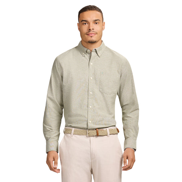 Oxford Long Sleeve Button Down Shirt - Thyme – IZOD