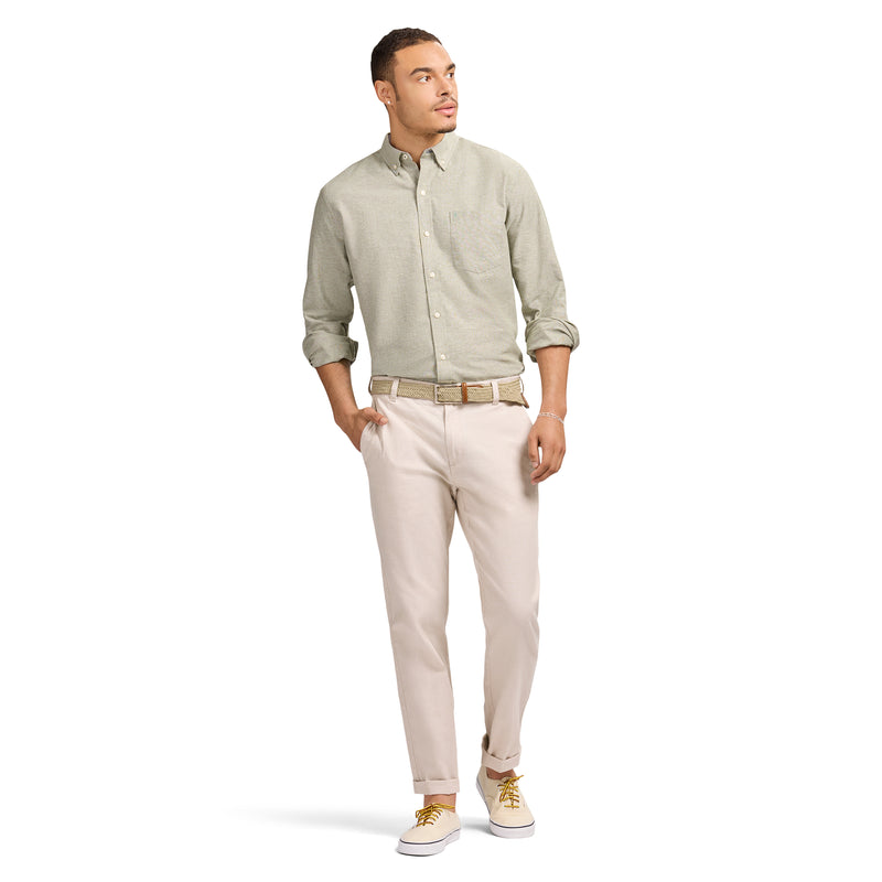 OXFORD LONG SLEEVE 
BUTTON DOWN SHIRT - THYME