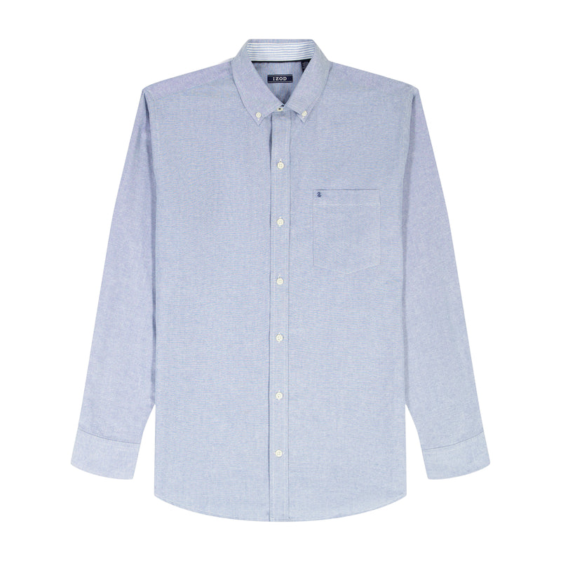 OXFORD LONG SLEEVE 
BUTTON DOWN SHIRT - TH COBALT