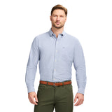 OXFORD LONG SLEEVE 
BUTTON DOWN SHIRT - TH COBALT