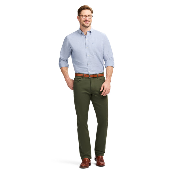 OXFORD LONG SLEEVE 
BUTTON DOWN SHIRT - TH COBALT
