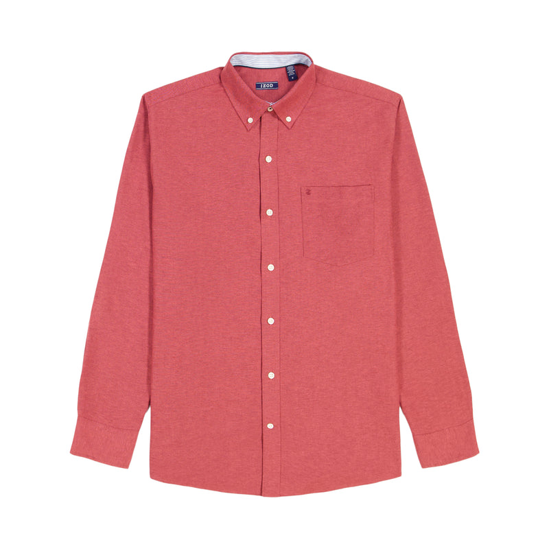 OXFORD LONG SLEEVE 
BUTTON DOWN SHIRT - VELVET MAROON