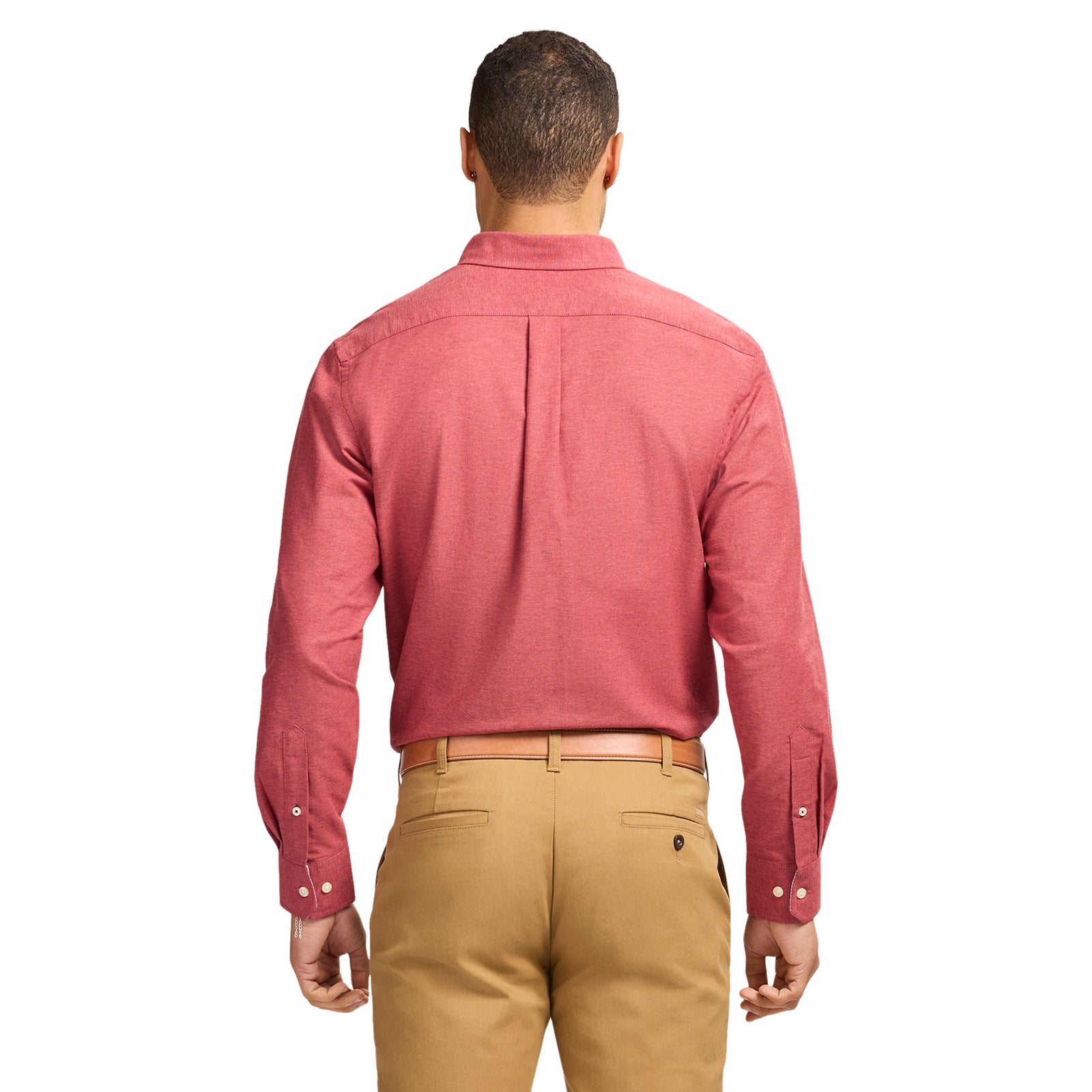 red long sleeve dress shirt Erika Cotton Poplin 4 / RED A thoughtfully crafted collection of classic menswear 232273 - Red Button Up
