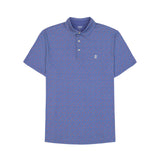 GOLF SWINGFLEX ELITE PRINTED POLO - SKIPPER BLUE