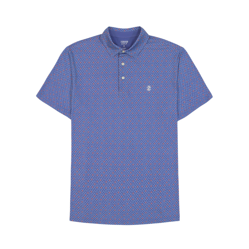 GOLF SWINGFLEX ELITE PRINTED POLO - SKIPPER BLUE