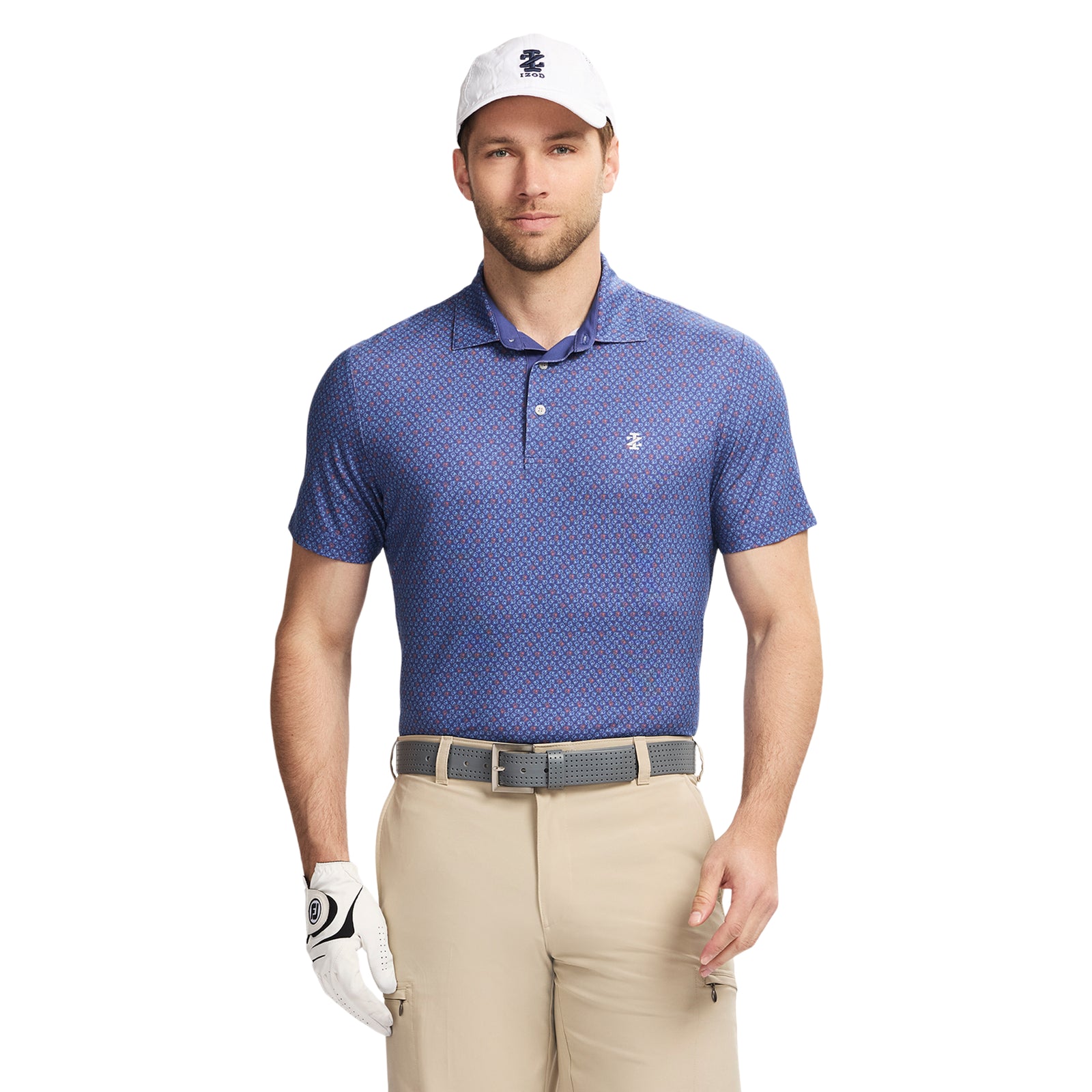 Golf Swingflex Elite Printed Polo - Skipper Blue – IZOD