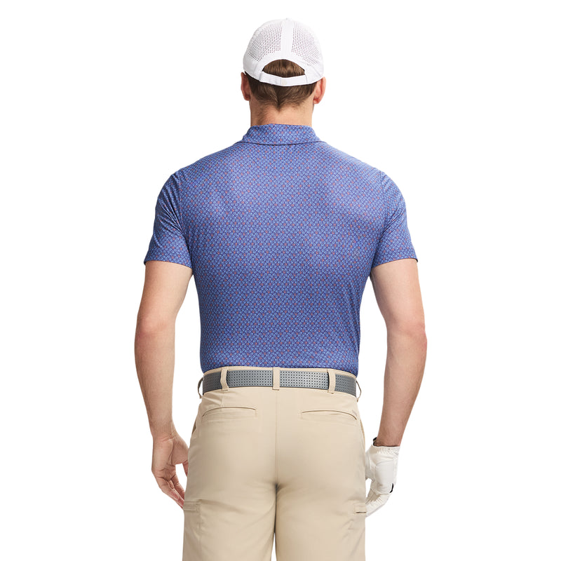 GOLF SWINGFLEX ELITE PRINTED POLO - SKIPPER BLUE