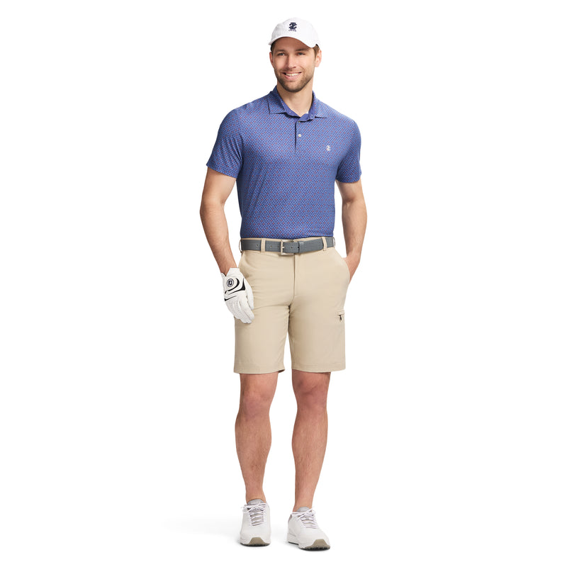 GOLF SWINGFLEX ELITE PRINTED POLO - SKIPPER BLUE