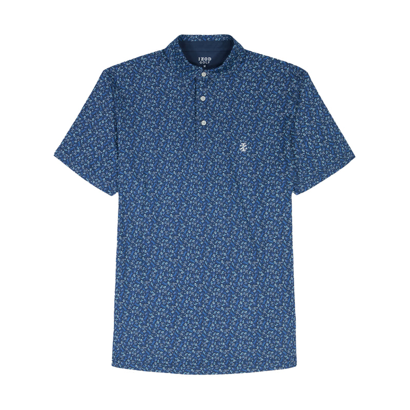 GOLF SWINGFLEX ELITE PRINTED POLO - NAVY BLAZER