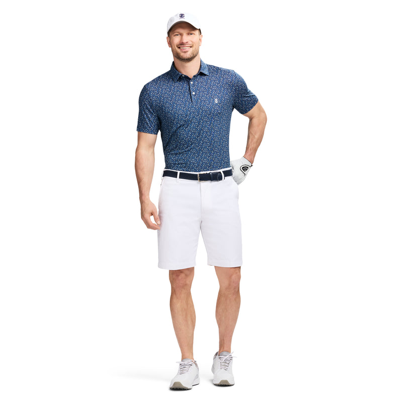 GOLF SWINGFLEX ELITE PRINTED POLO - NAVY BLAZER