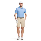 GOLF SWINGFLEX ELITE PRINTED POLO - DELLA ROBBIA BLUE