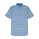 GOLF SWINGFLEX ELITE 
STRIPE POLO - MOONLIGHT BLUE