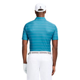 GOLF SWINGFLEX ELITE STRIPE POLO - BLUE CORAL