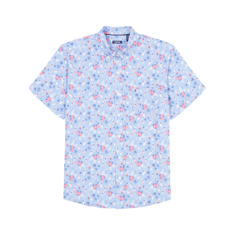 BREEZE 
SHORT SLEEVE BUTTON DOWN  - DELLA ROBBIA BLUE