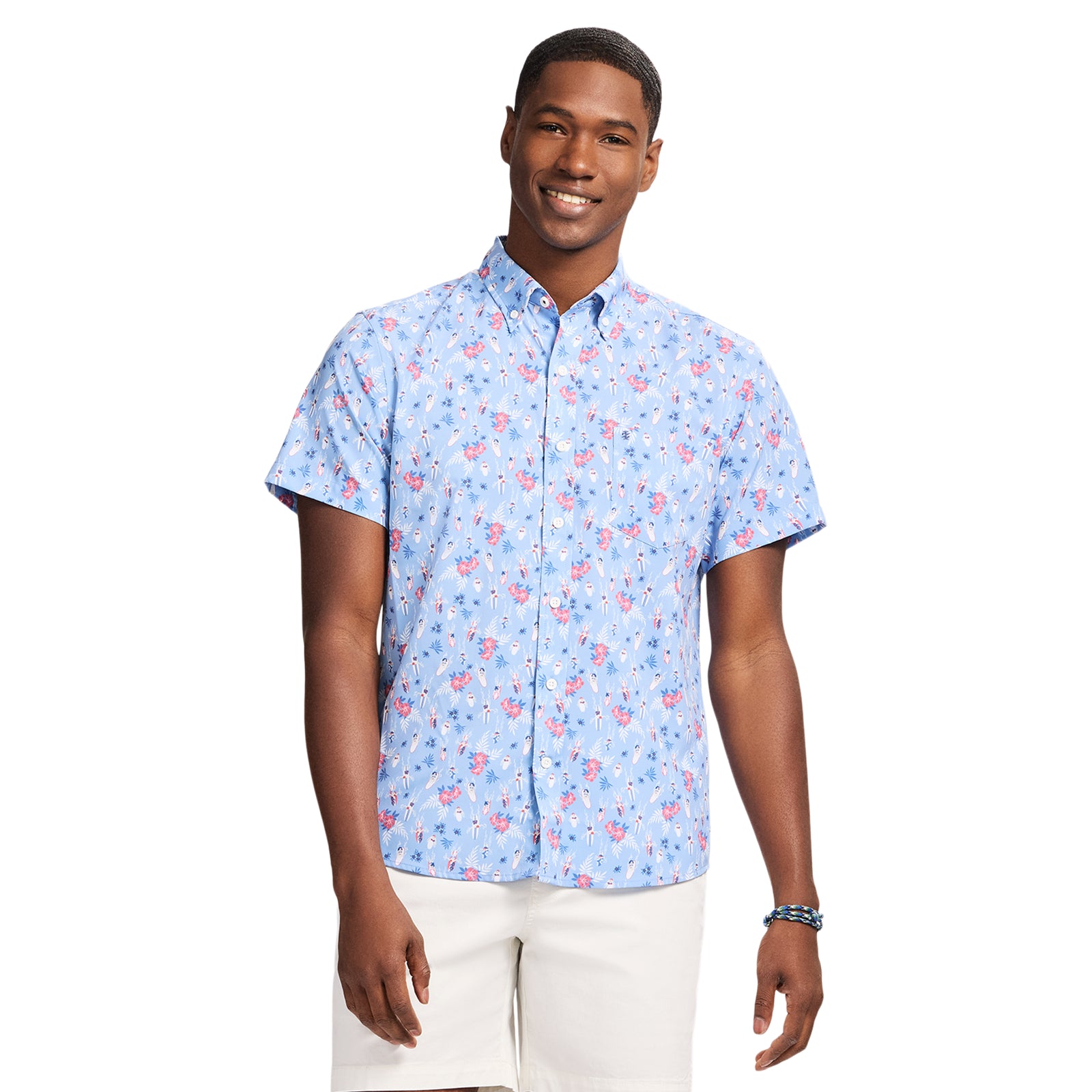 Breeze Short Sleeve Button Down - Della Robbia Blue – IZOD
