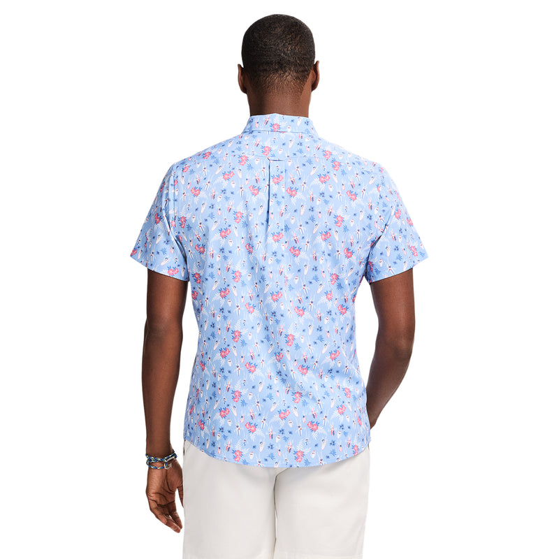 BREEZE 
SHORT SLEEVE BUTTON DOWN  - DELLA ROBBIA BLUE
