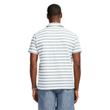 JOHNNY COLLAR TEXTURED 
KNIT POLO - EGRET