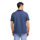 JOHNNY COLLAR TEXTURED 
KNIT POLO - MEDIEVAL BLUE