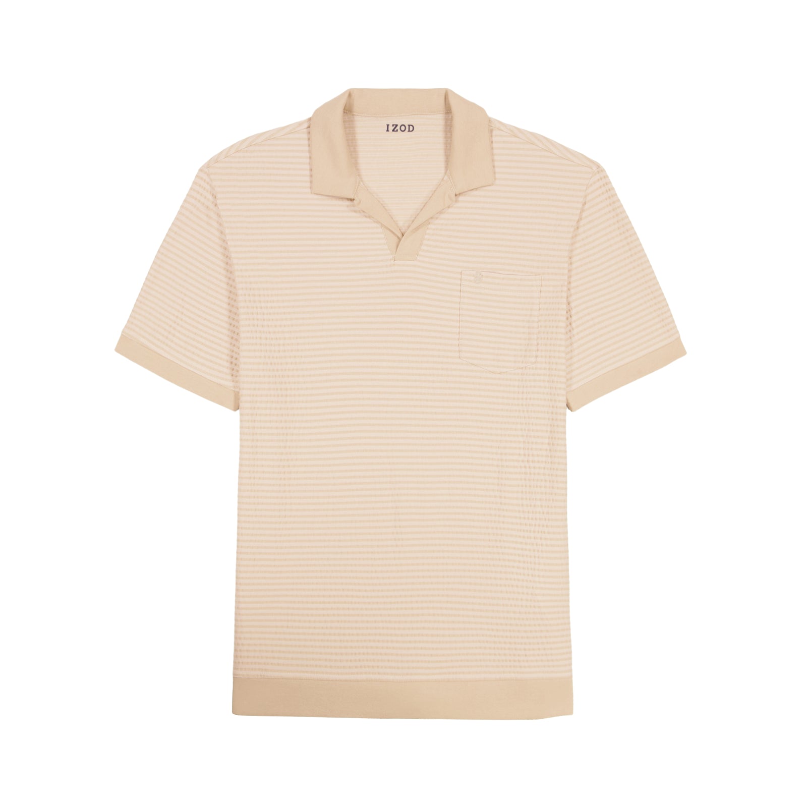 Johnny Collar Textured Knit Polo - Egret – IZOD