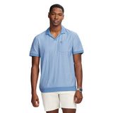 JOHNNY COLLAR TEXTURED 
KNIT POLO - MOONLIGHT BLUE