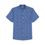 BREEZE 
SHORT SLEEVE BUTTON DOWN  - MEDIEVAL BLUE