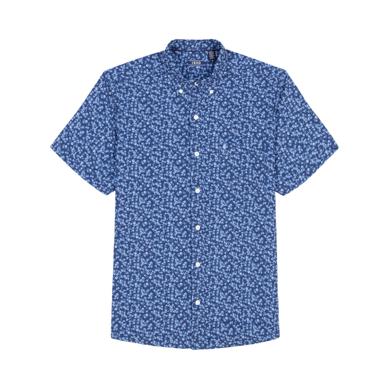 BREEZE 
SHORT SLEEVE BUTTON DOWN  - MEDIEVAL BLUE