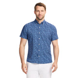 BREEZE 
SHORT SLEEVE BUTTON DOWN  - MEDIEVAL BLUE