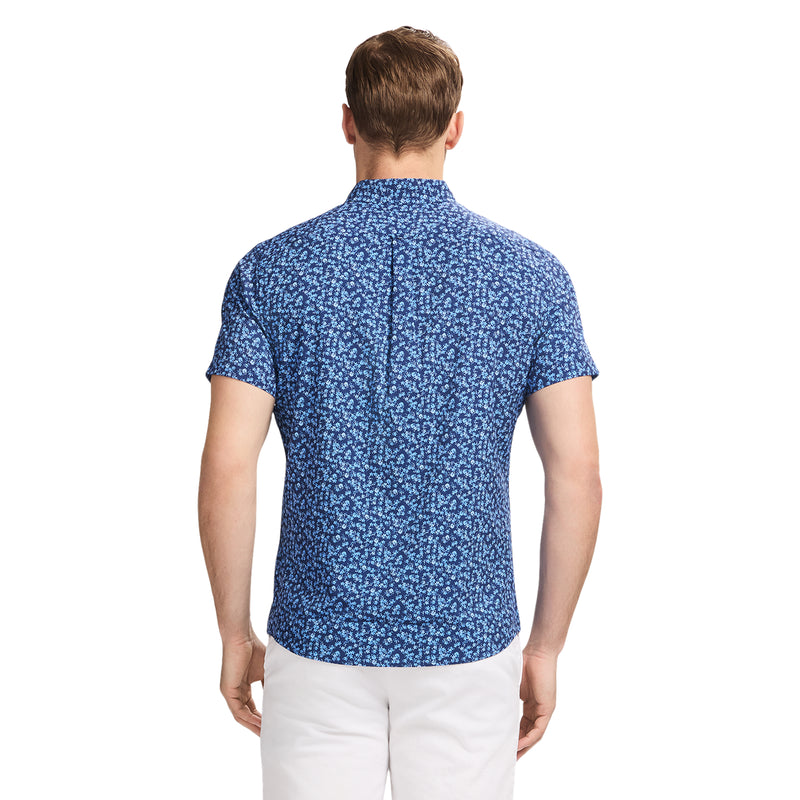 BREEZE 
SHORT SLEEVE BUTTON DOWN  - MEDIEVAL BLUE