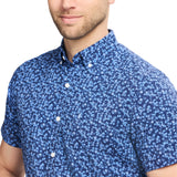 BREEZE 
SHORT SLEEVE BUTTON DOWN  - MEDIEVAL BLUE