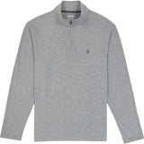 PERFORMANCE COMFORT STRIPED QUARTER ZIP - SMOKE