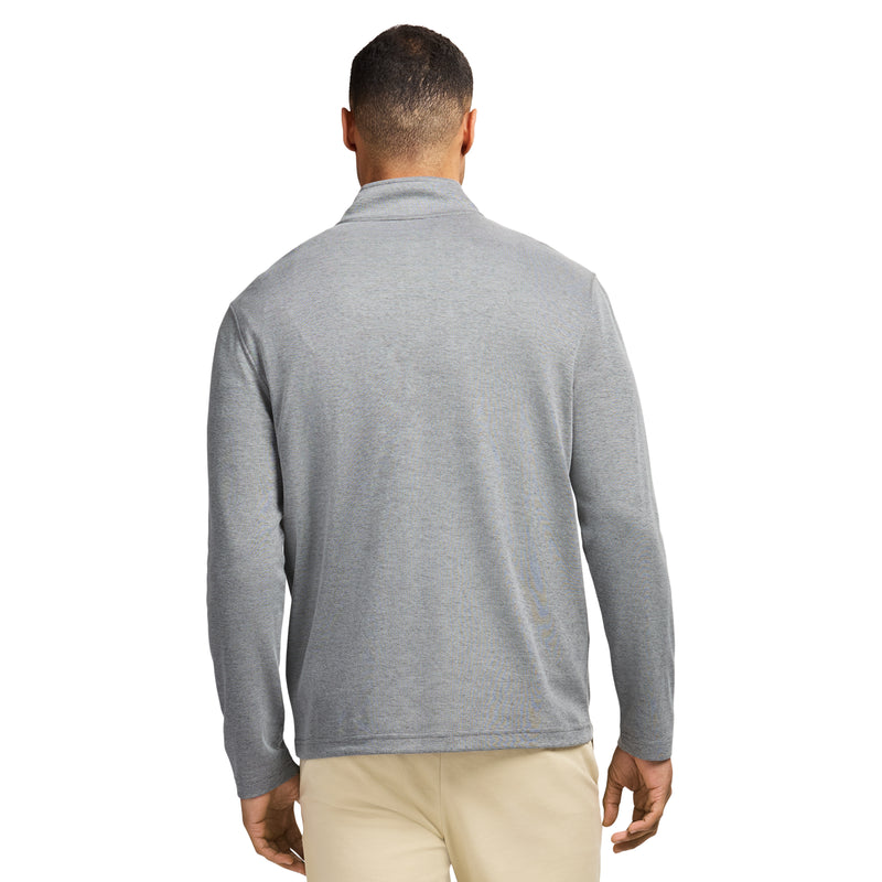 PERFORMANCE COMFORT STRIPED QUARTER ZIP - SMOKE