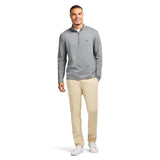 PERFORMANCE COMFORT STRIPED QUARTER ZIP - SMOKE