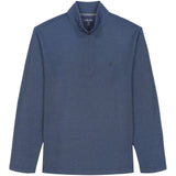 PERFORMANCE COMFORT STRIPED QUARTER ZIP - NAVY