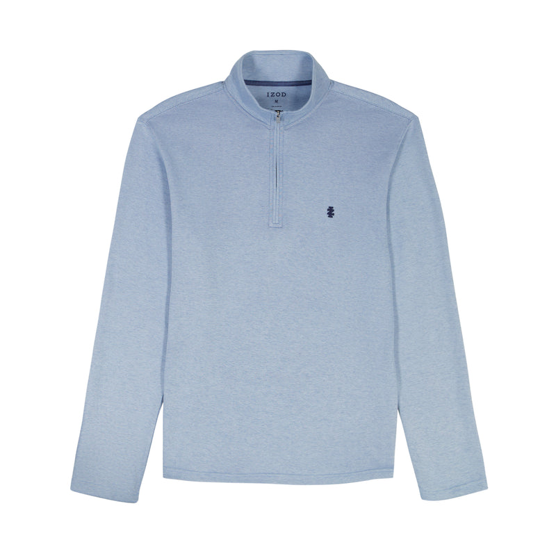 PERFORMANCE COMFORT STRIPED QUARTER ZIP - BLUE