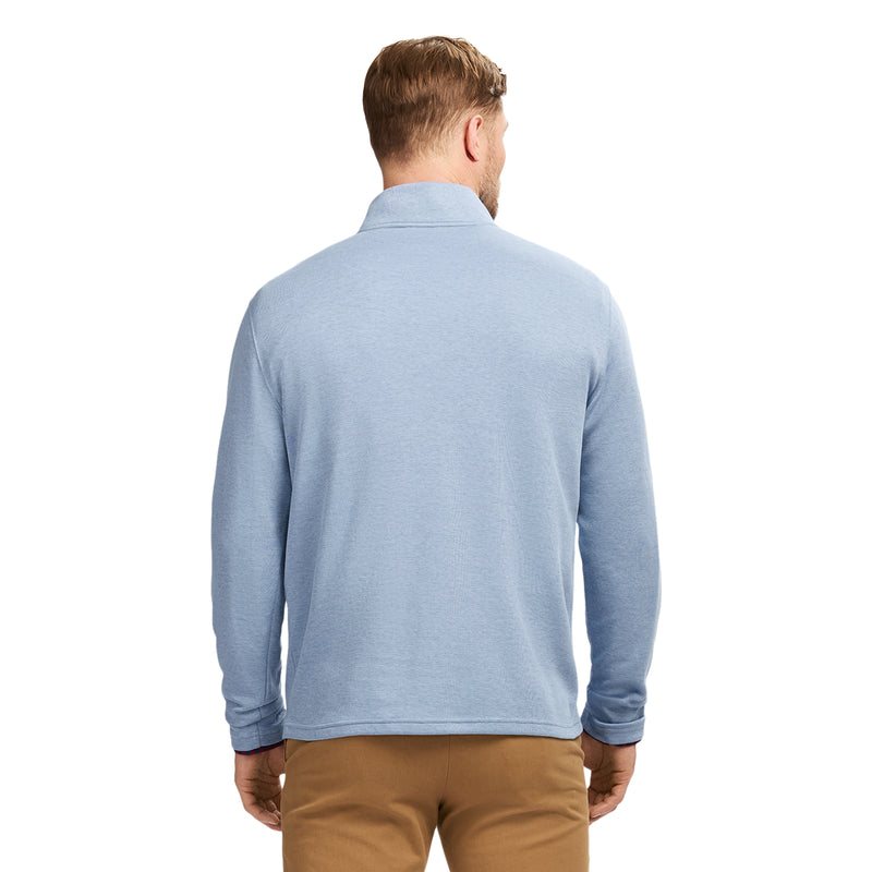 PERFORMANCE COMFORT STRIPED QUARTER ZIP - BLUE