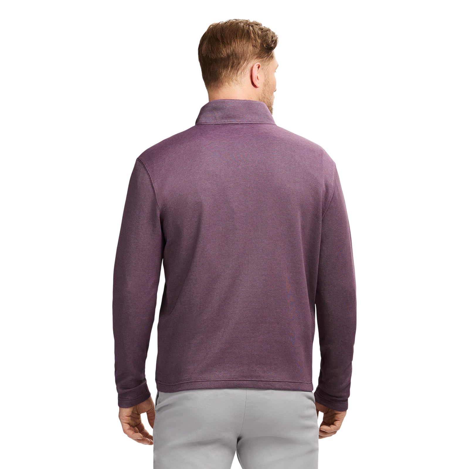 Performance Comfort Striped Quarter Zip - Plum – IZOD