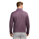 PERFORMANCE COMFORT STRIPED QUARTER ZIP - PLUM